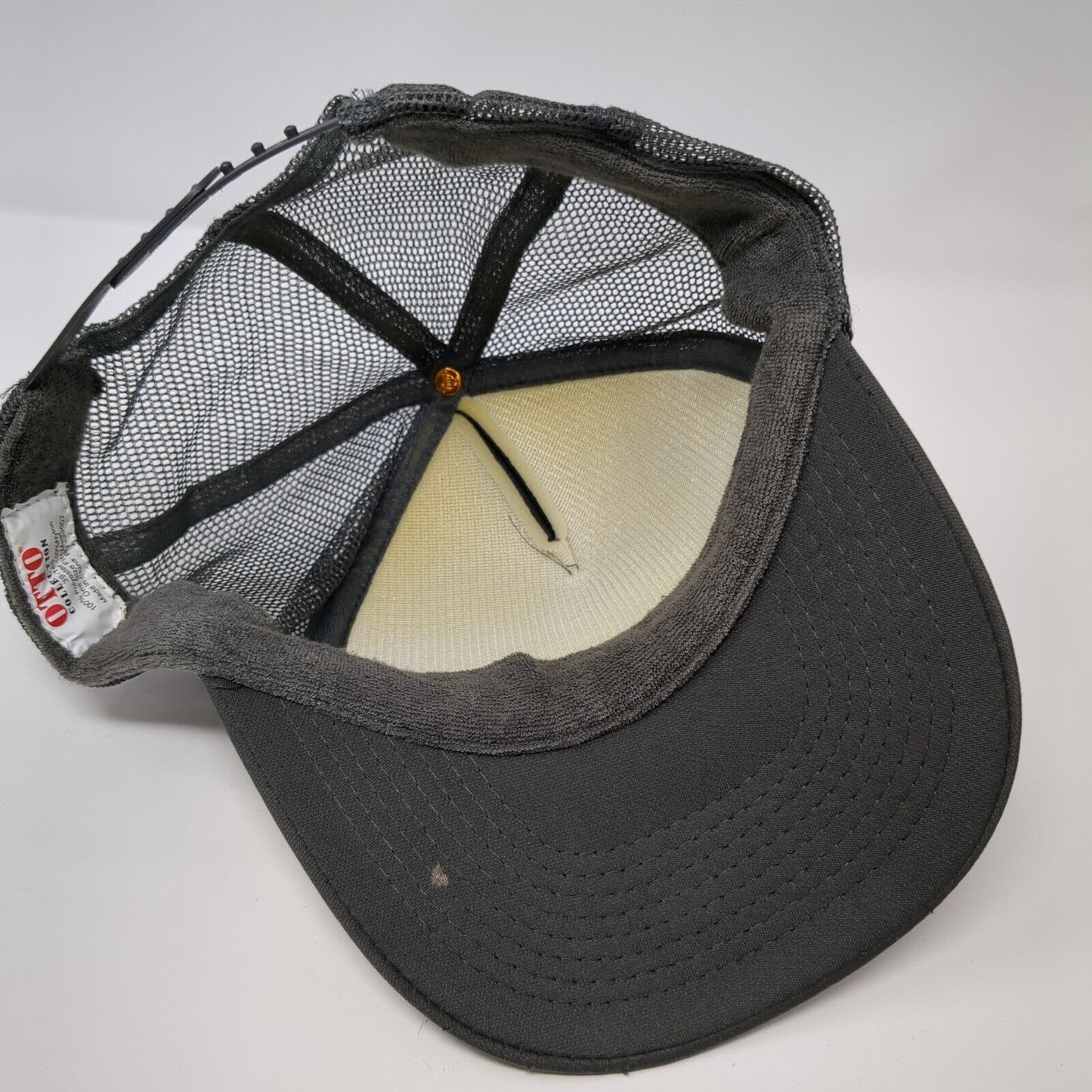 Race Day Snapback Trucker Hat Gray One Size Adjustable Mesh Back 6 Panel Otto