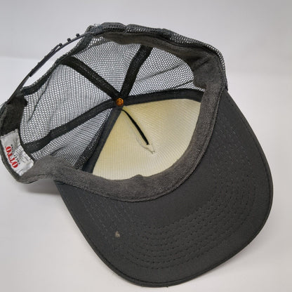 Race Day Snapback Trucker Hat Gray One Size Adjustable Mesh Back 6 Panel Otto