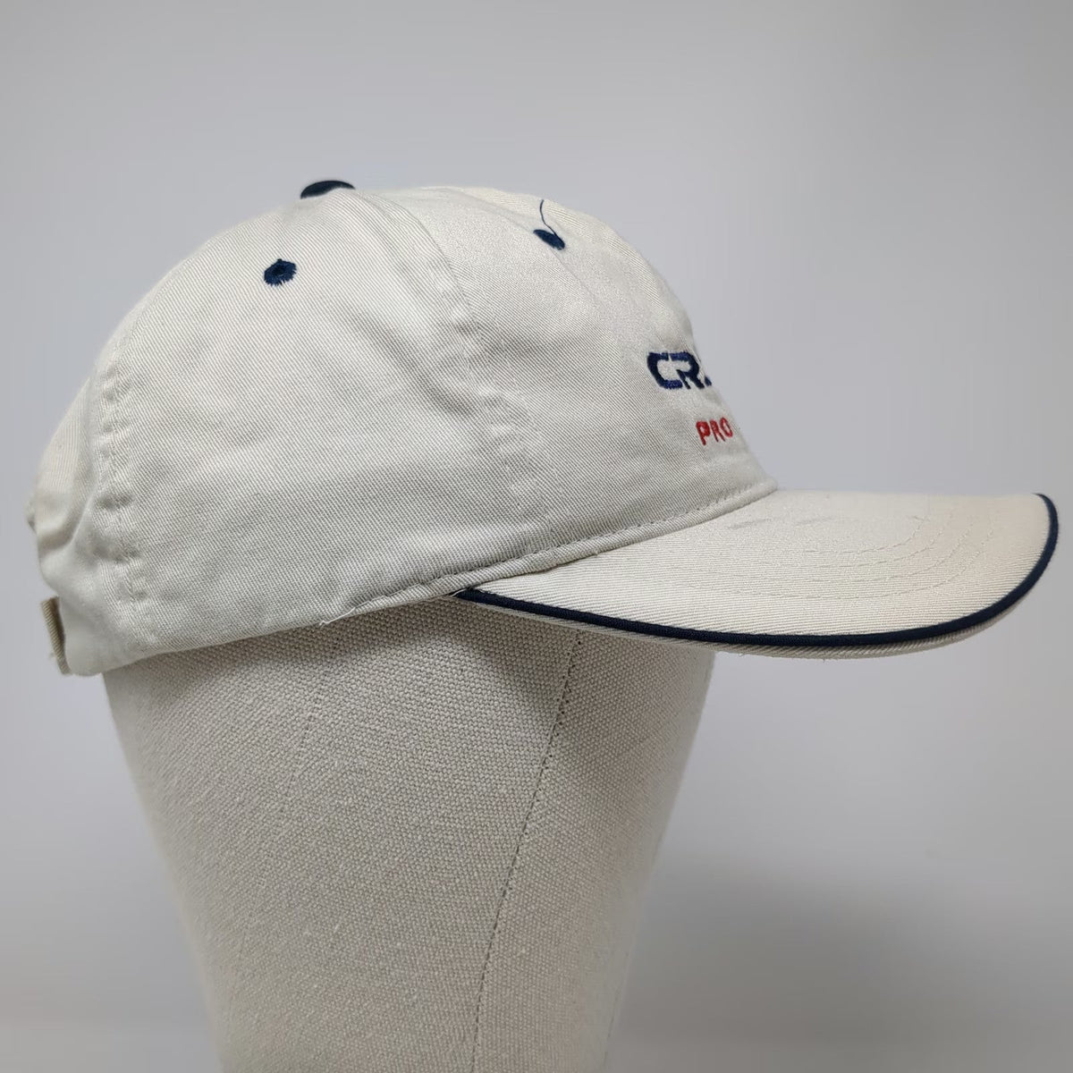 Crespo Pro Series Gloves Baseball Cap Beige Blue Red One Size Strapback Hat