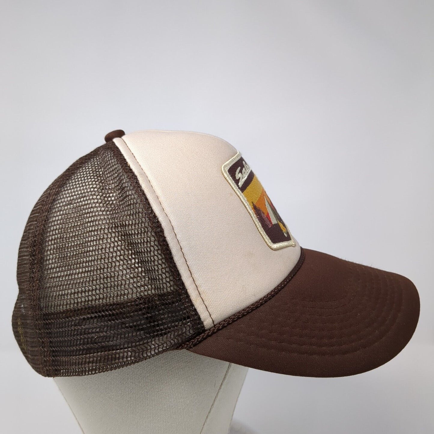 Salsa Snapback Trucker Hat Brown One Size Adjustable Mesh Back Rope Otto