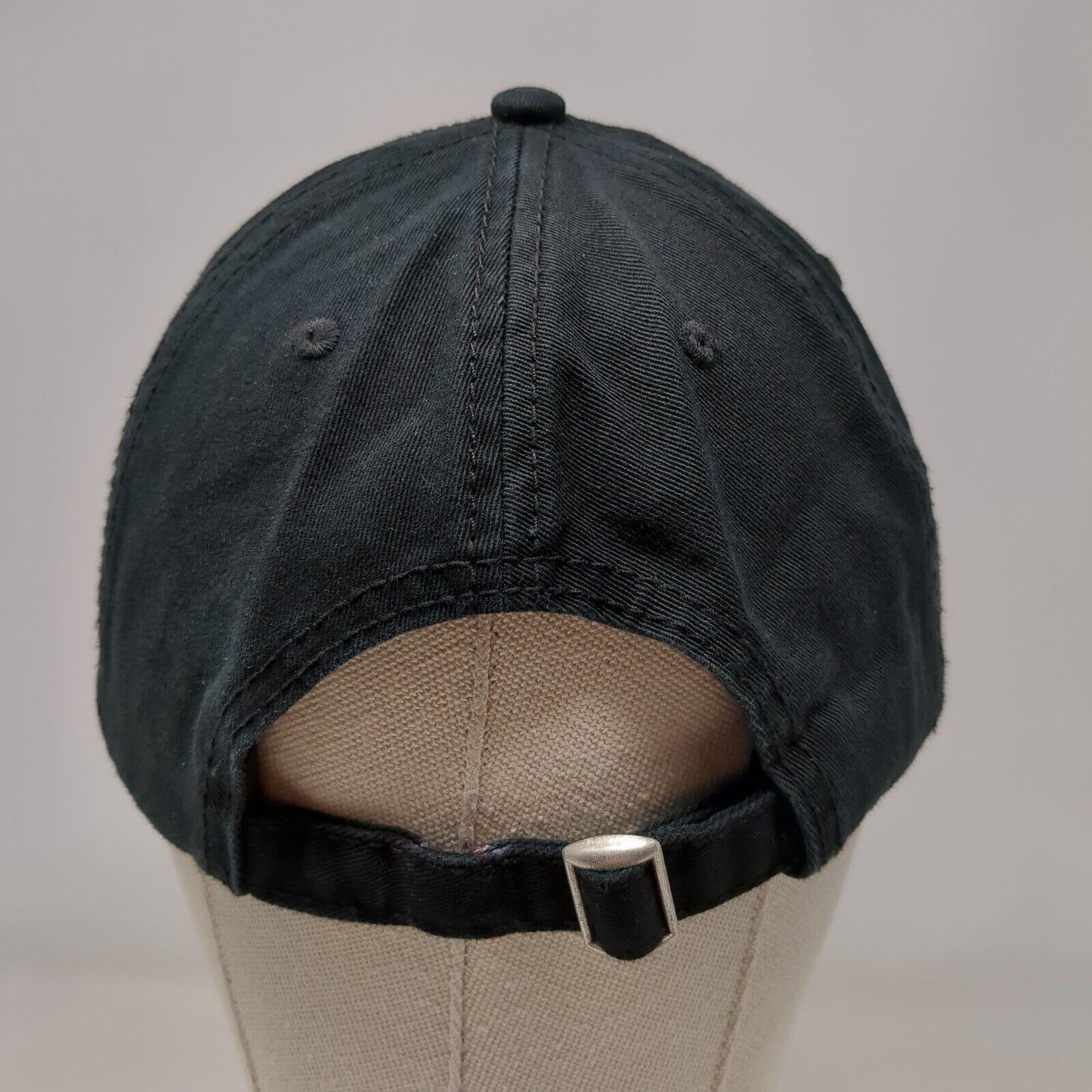 77 USA Flag Slideback Hat Black OSFA Patriotic American Eagle Outfitters Cotton