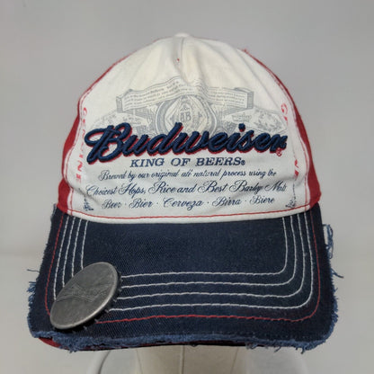 Budweiser King of Beers Fitted Hat Multicolor One Size Distressed Bottle Opener