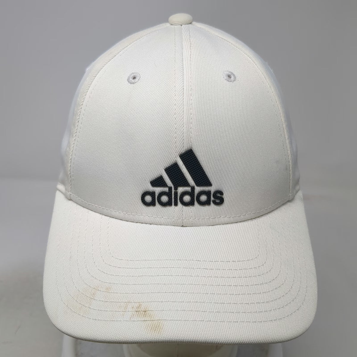 Adidas Baseball Cap White One Size Aeroready Recycled Strapback Hat Logo Black
