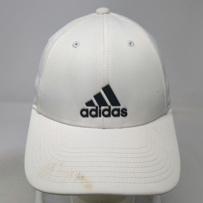 Adidas Baseball Cap White One Size Aeroready Recycled Strapback Hat Logo Black