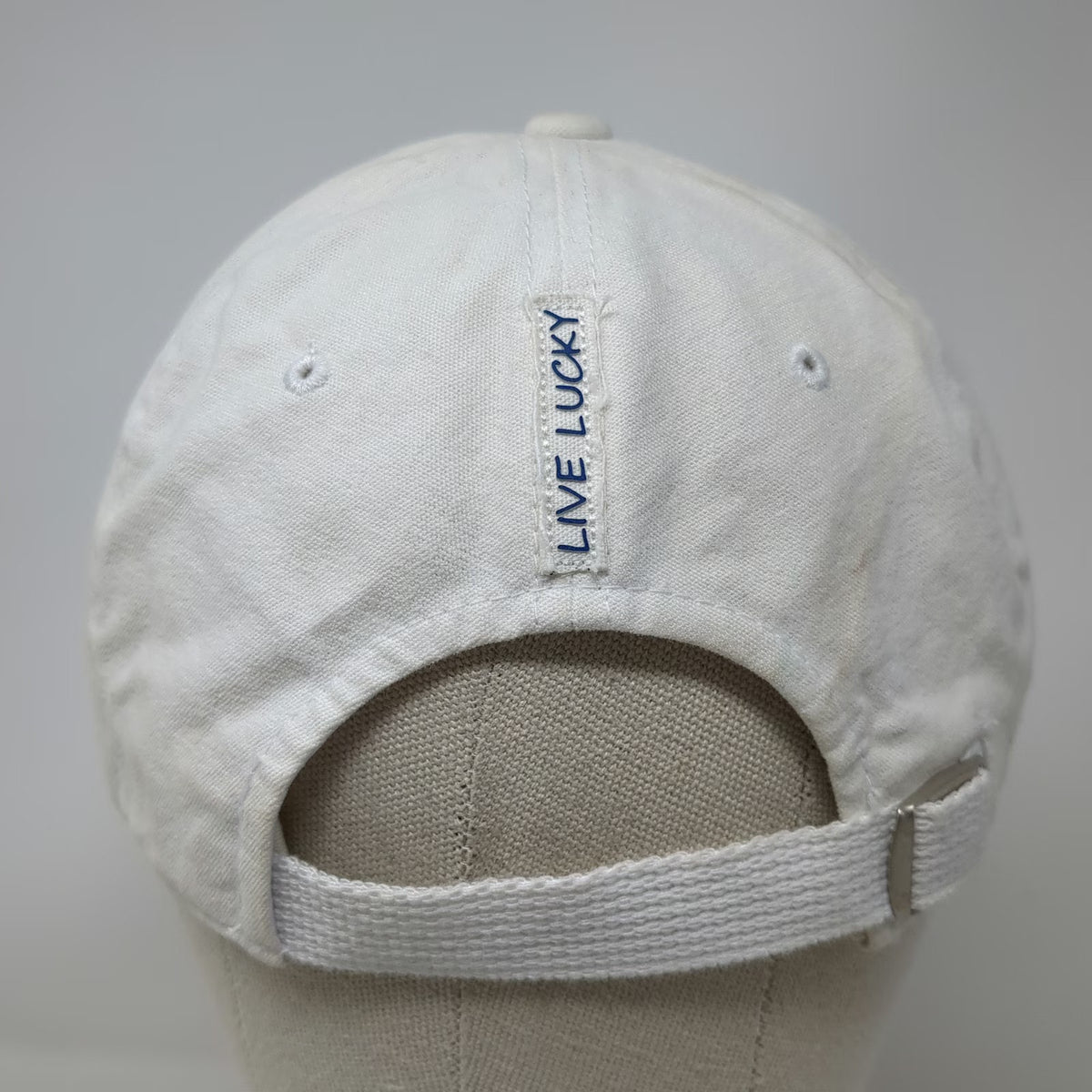 Black Clover Boise State University Hat White One Size Baseball Cap Slideback