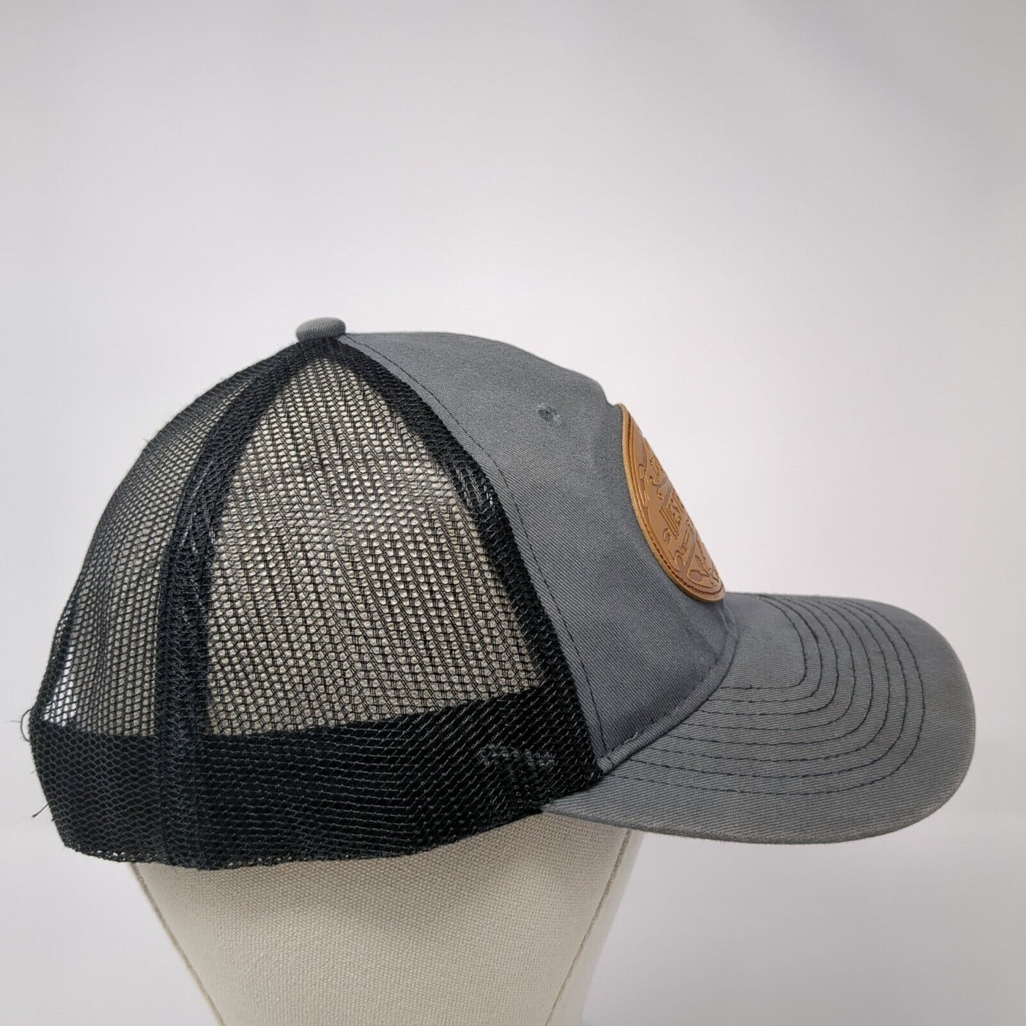 Western Trailers Boise Idaho Snapback Trucker Hat Gray OS Adjustable Mesh Back