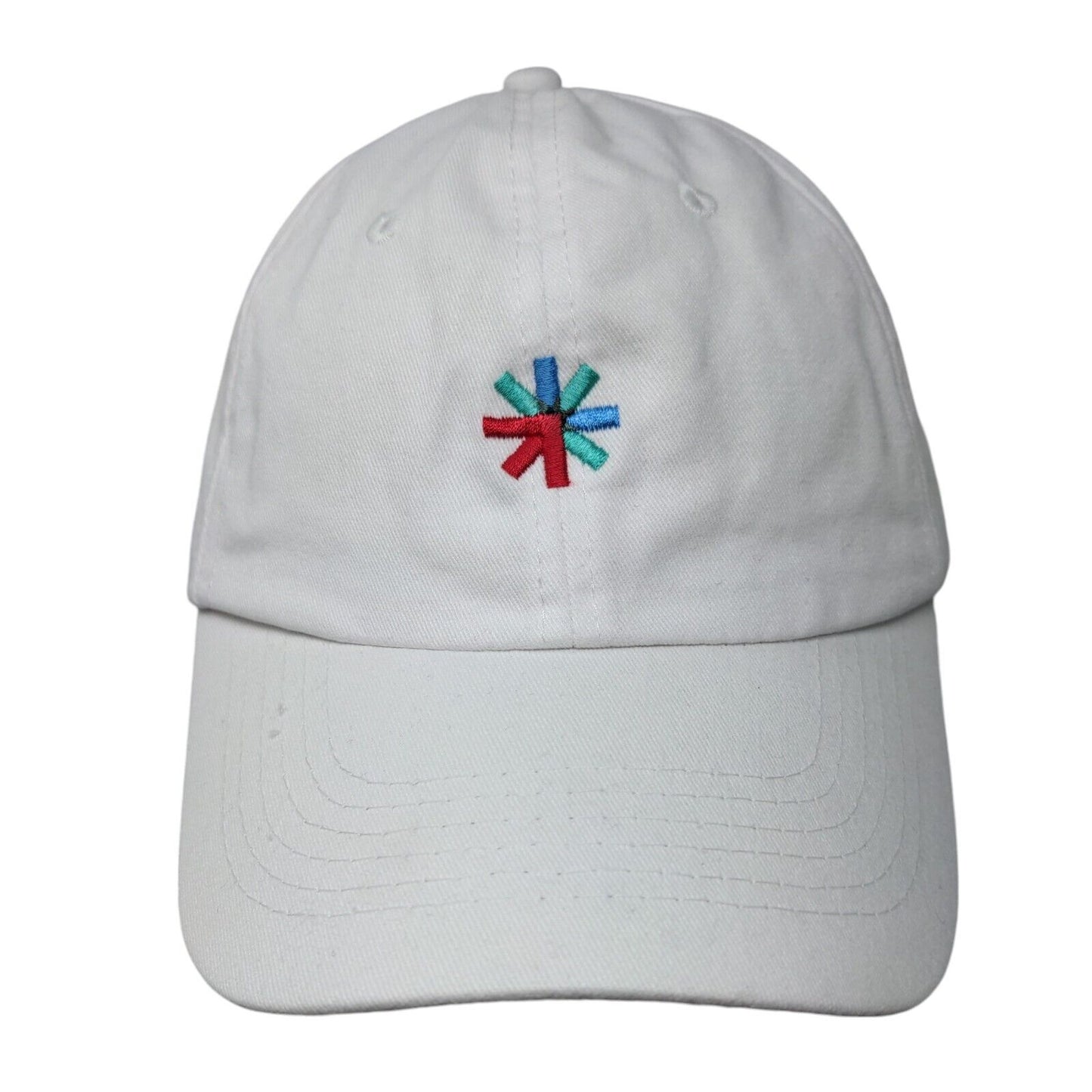 Apollo USA Slideback Hat White One Size Adjustable Embroidered Vented Holes