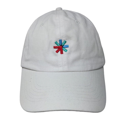 Apollo USA Slideback Hat White One Size Adjustable Embroidered Vented Holes