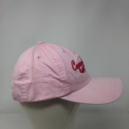 Cayman Islands British West Indies Slideback Hat Pink One Size Embroidered