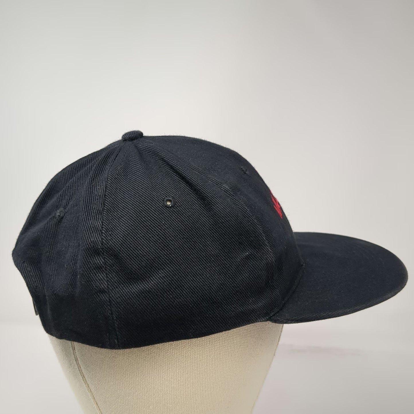 Beechfield Snapback Hat Black One Size RAF Mildenhall 100% Cotton Baseball Cap