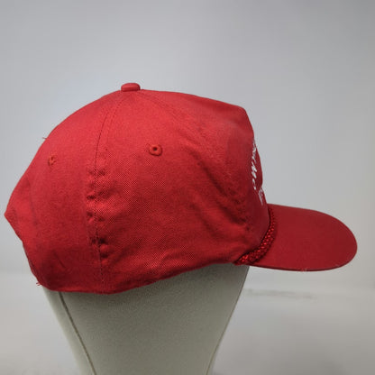 KC 5 Panel Red One Size Hat Owyhee Irrigation Nyssa Oregon Rope Snapback