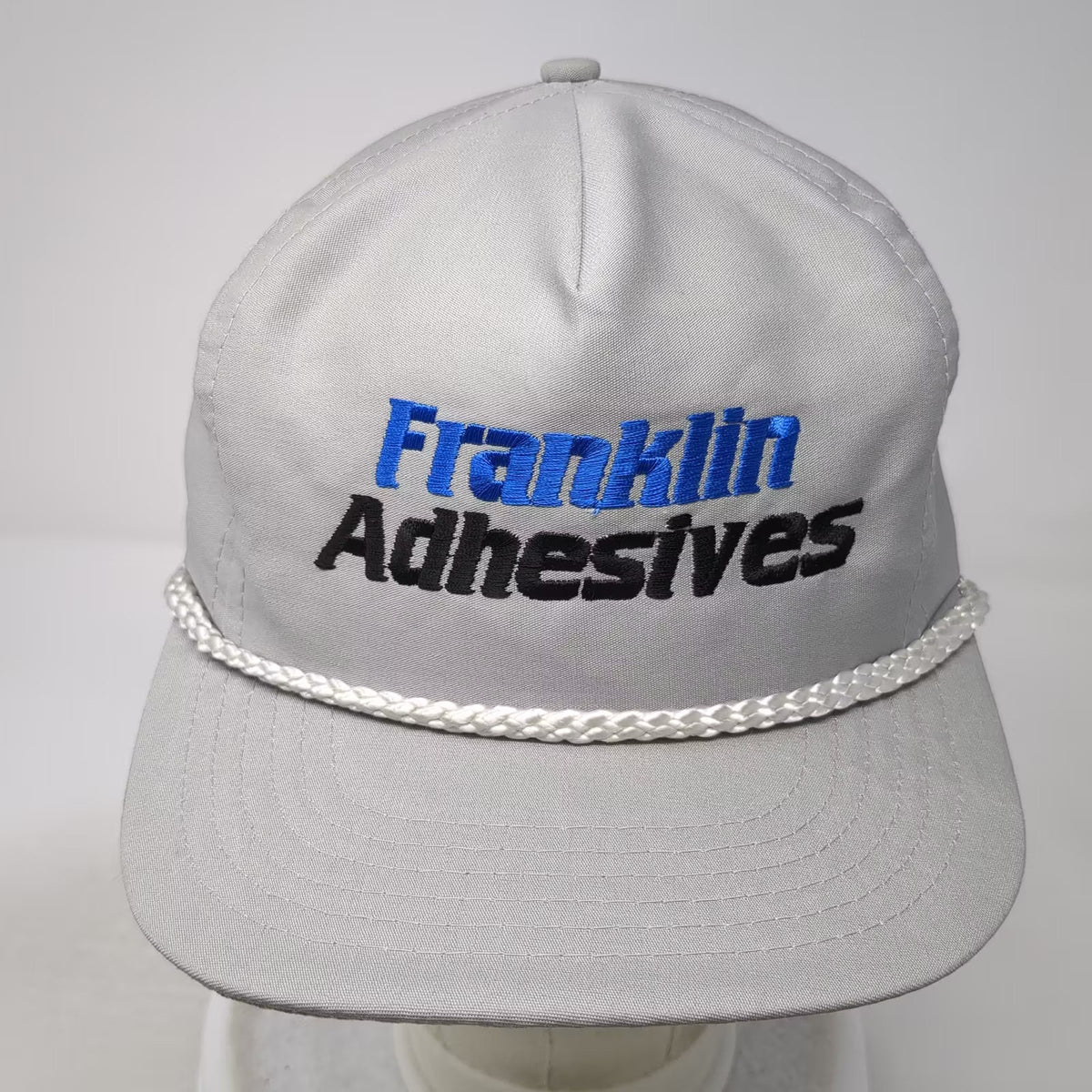 Designer Award Headwear Franklin Adhesives 5 Panel Hat Gray OS Snapback Rope