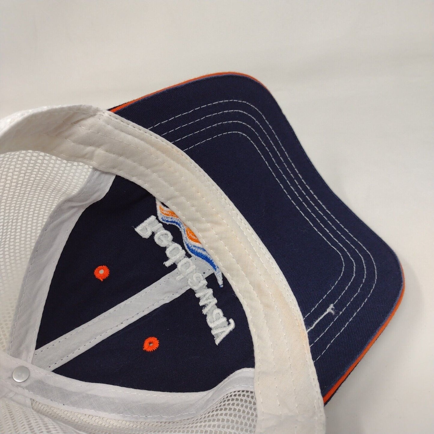Reddaway Strapback Mesh Back Trucker Hat Blue One Size Cap America