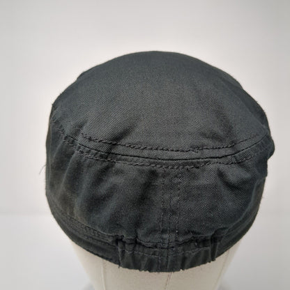 Unbranded Cadet Army Cap Black One Size Stretch Lightweight Sequin