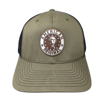 American Original Patch Snapback Trucker Hat Brown One Size Richardson