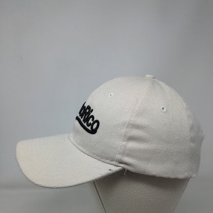 Puerto Rico Strapback Hat Tan One Size Adjustable 6 Panel Embroidered