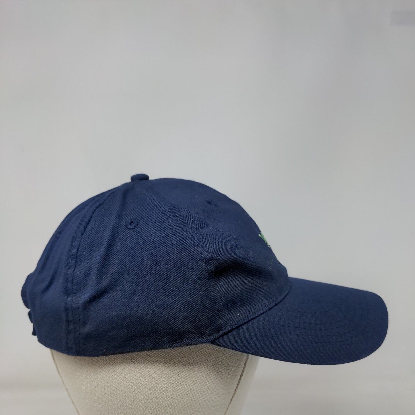 One Happy Island Aruba Strapback Hat Blue One Size Adjustable Embroidered Cotton