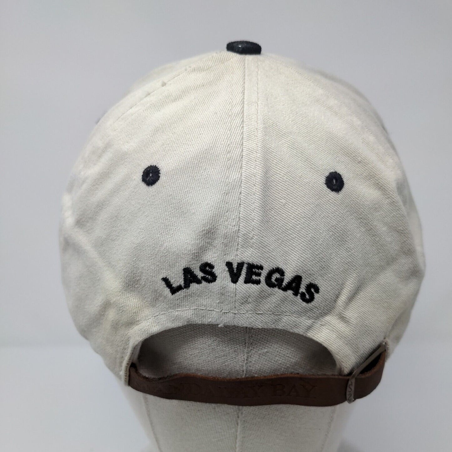 Mandalay Bay Las Vegas Slideback Hat Tan OSFA Adjustable Embroidered 6 Panel
