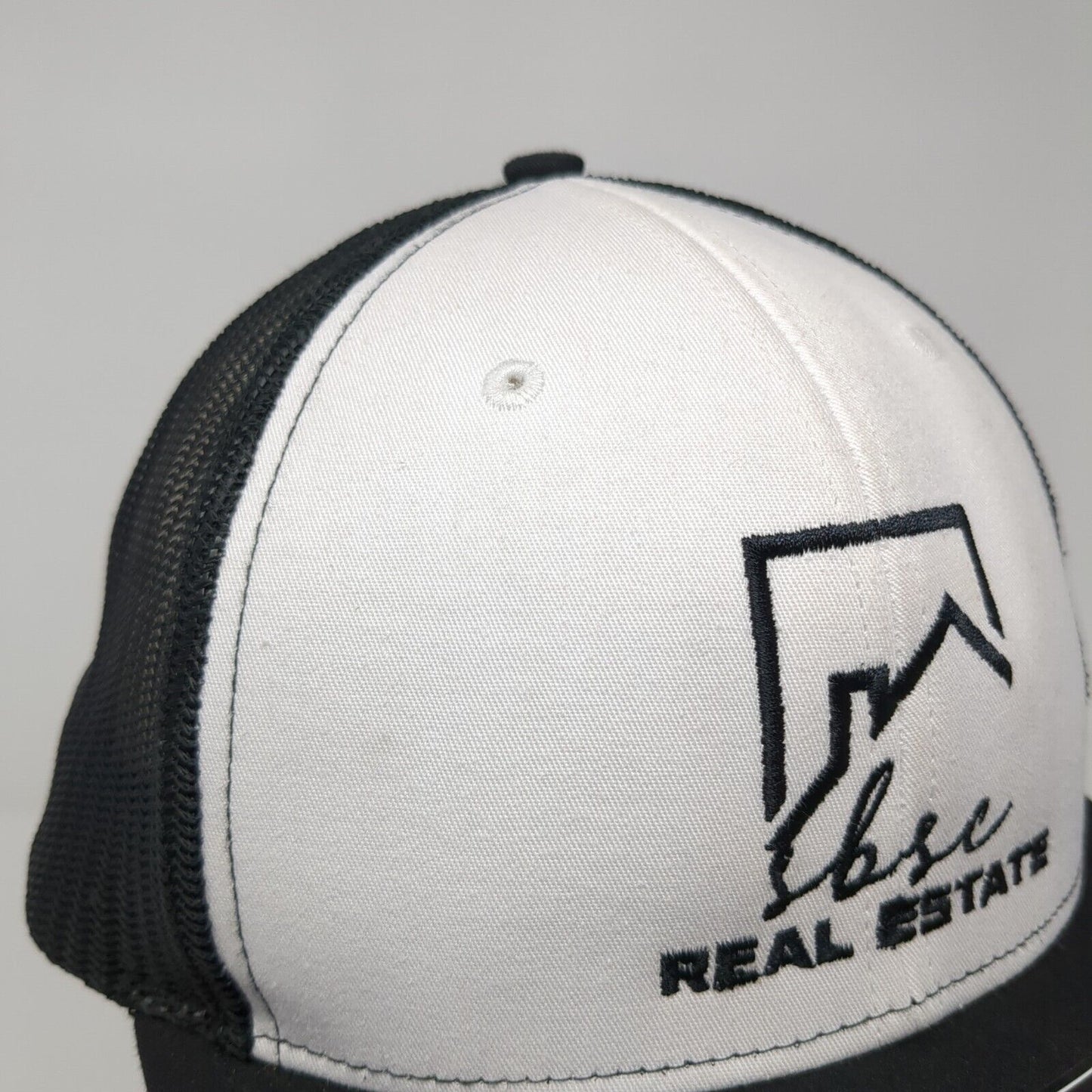 sbsc Real Estate Snapback Trucker Hat Black OS Adjustable Mesh Back Richardson