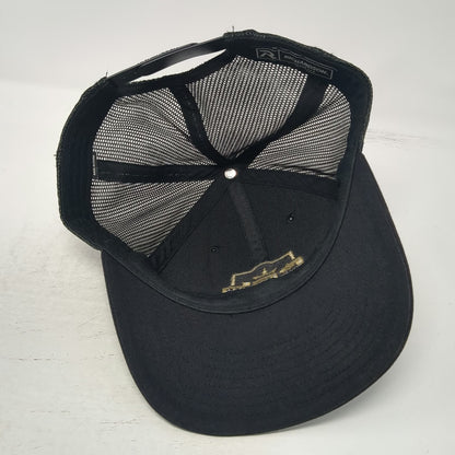 Richardson Trucker Hat Black OSFM Snapback PFL Championship Gold Logo Mesh Pro