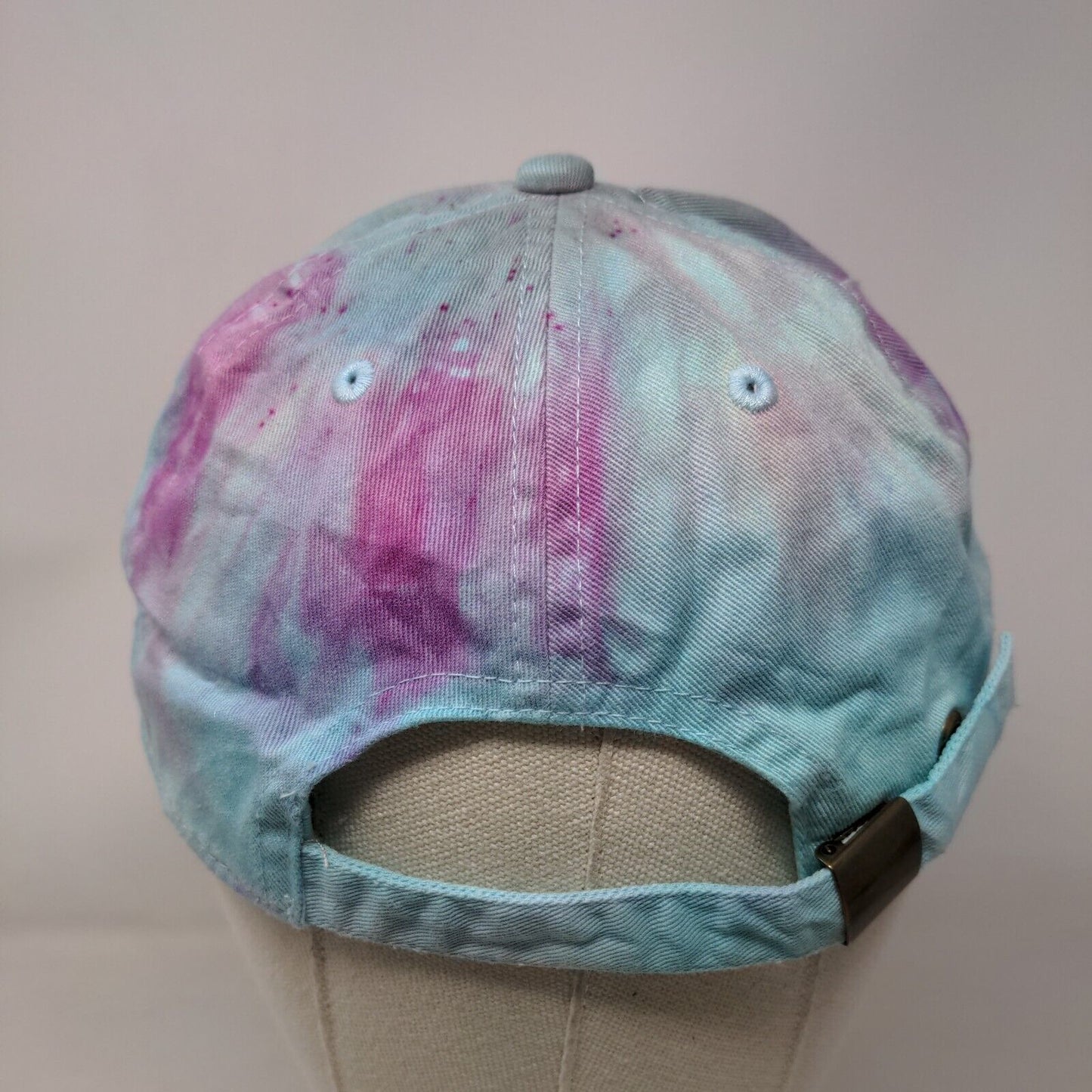 Gelante Slideback Hat Multicolor OSFA Tie Dye Vented Holes 6 Panel Cotton