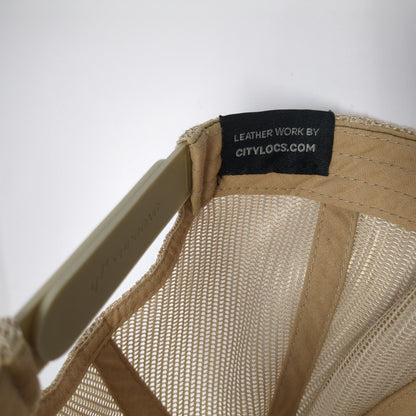 North American Organics Snapback Trucker Hat Green One Size Mesh Back