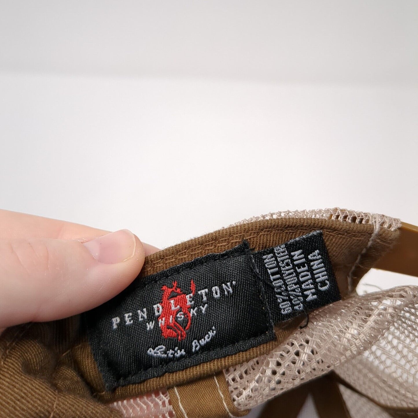 Pendleton Whisky Snapback Trucker Hat Brown One Size Mesh Back Outdoor