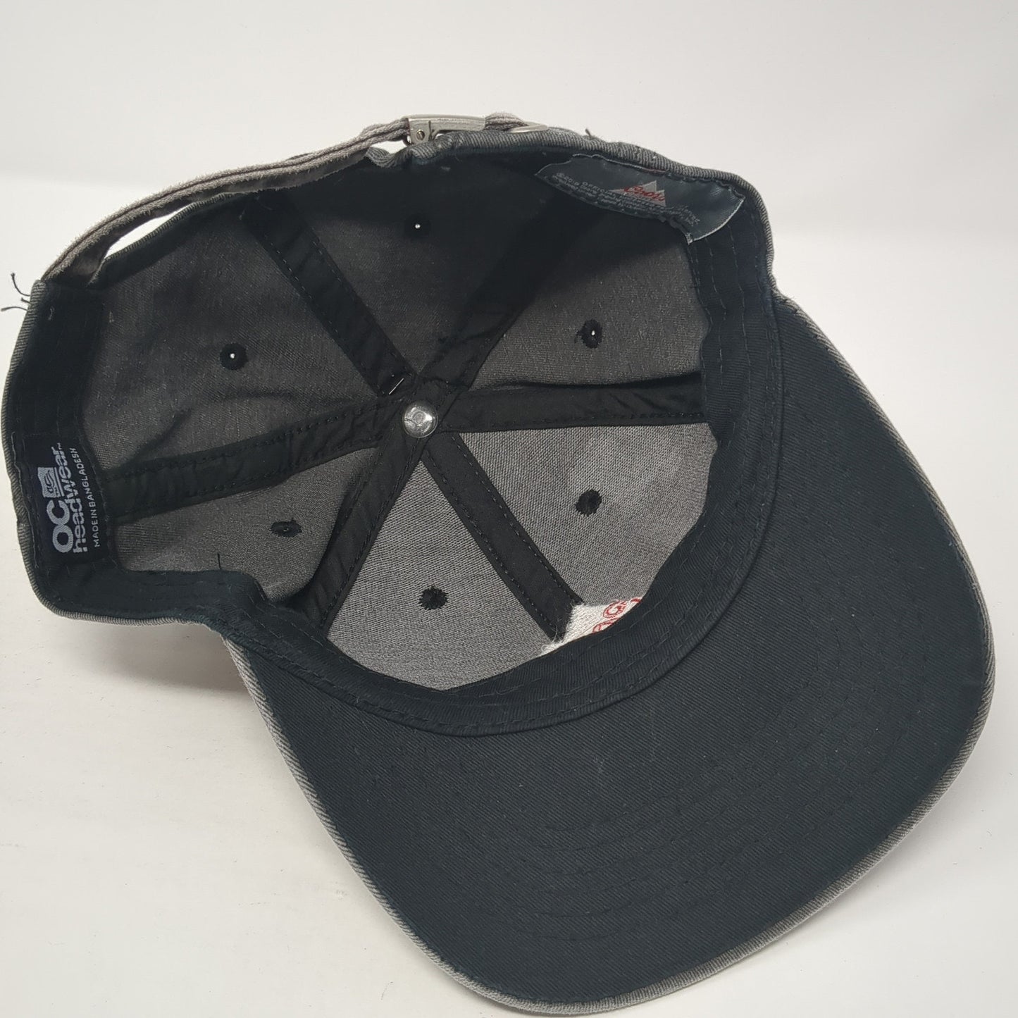 Coors Light Slideback Hat Gray One Size Adjustable Solid OC Headwear