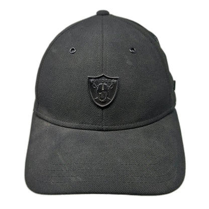 New Era Las Vegas Raiders NFL Black Cap M Metal Shield Logo Fitted Hat