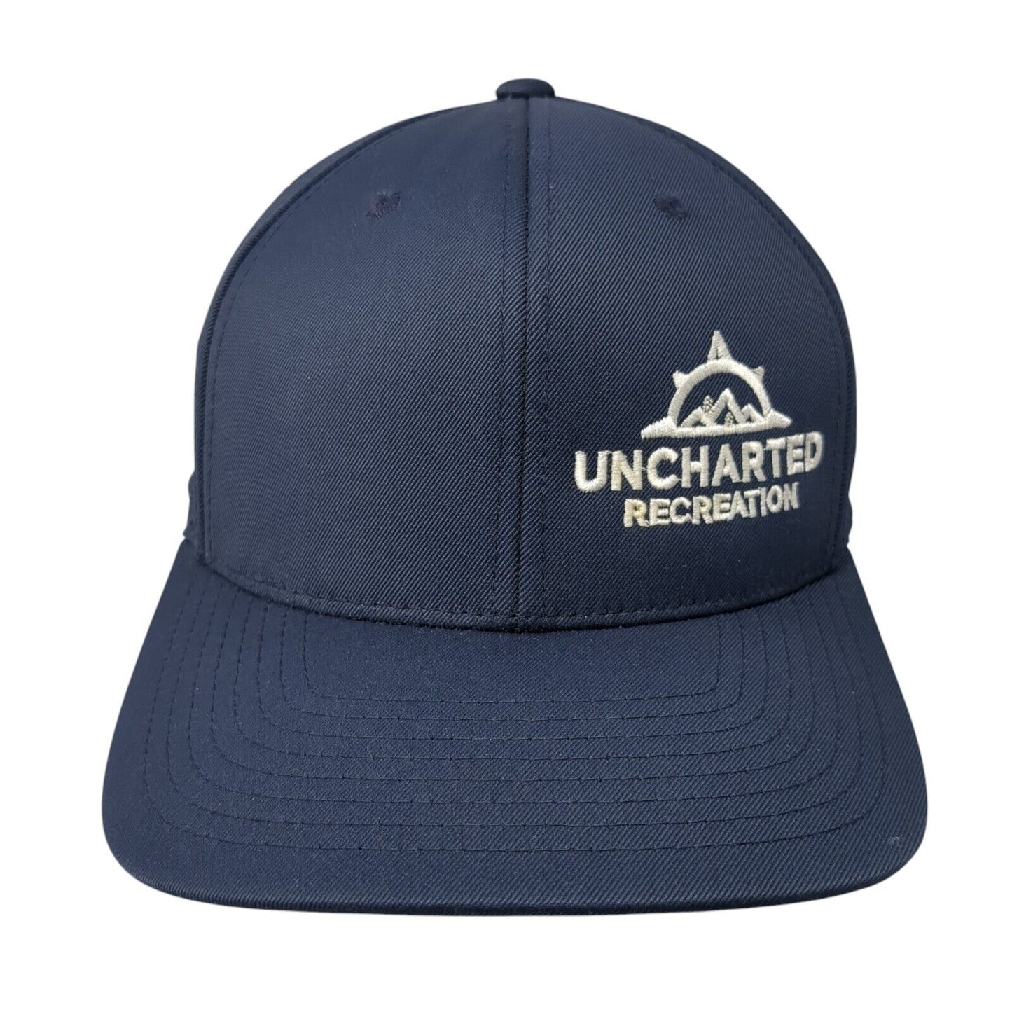 Uncharted Recreation Fitted Hat Blue S/M Embroidered 474F Pacific Headwear