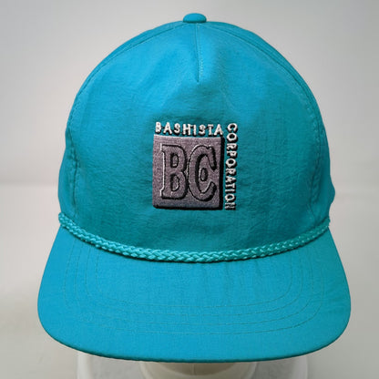 Yupoong 5 Panel Blue One Size Nylon Rope Snapback Bashista Corporation BC Hat
