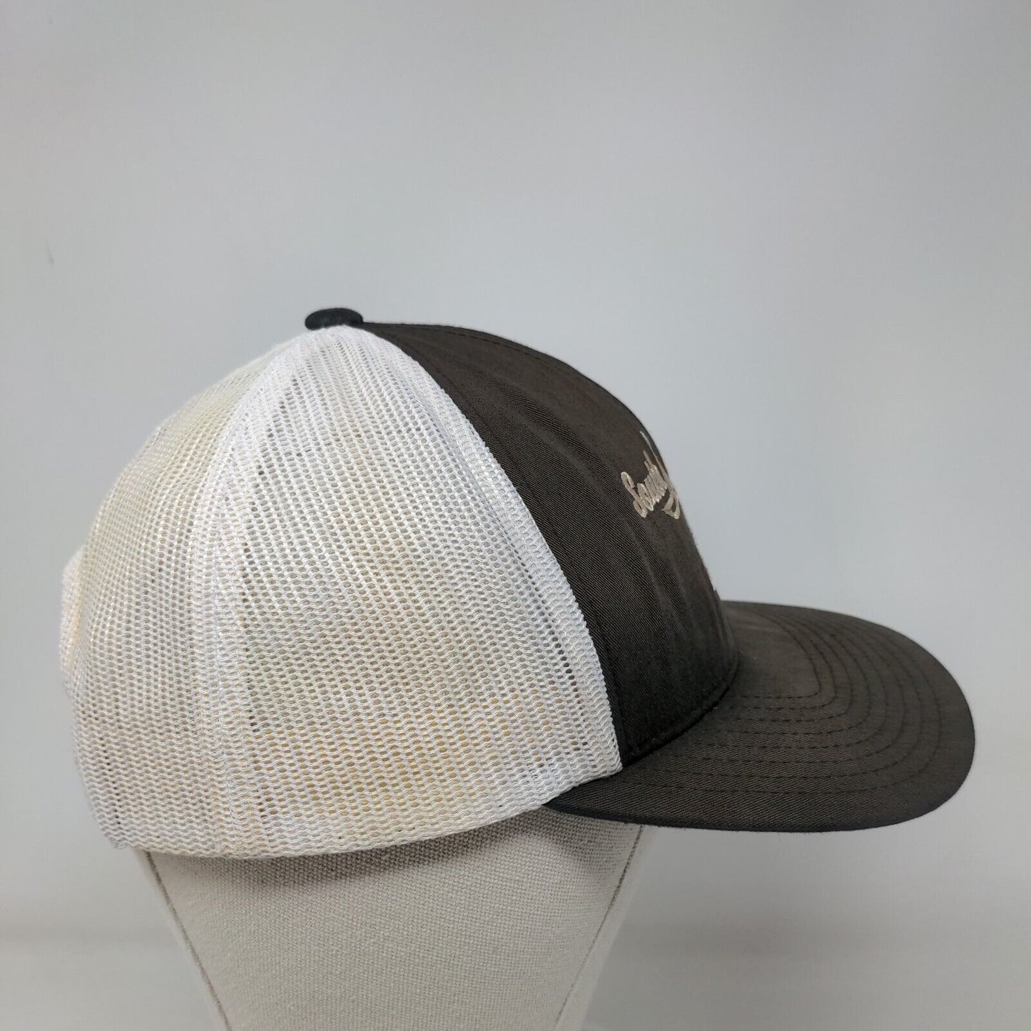 South Orlando Snapback Mesh Back Trucker Hat Brown Embroidered Pacific