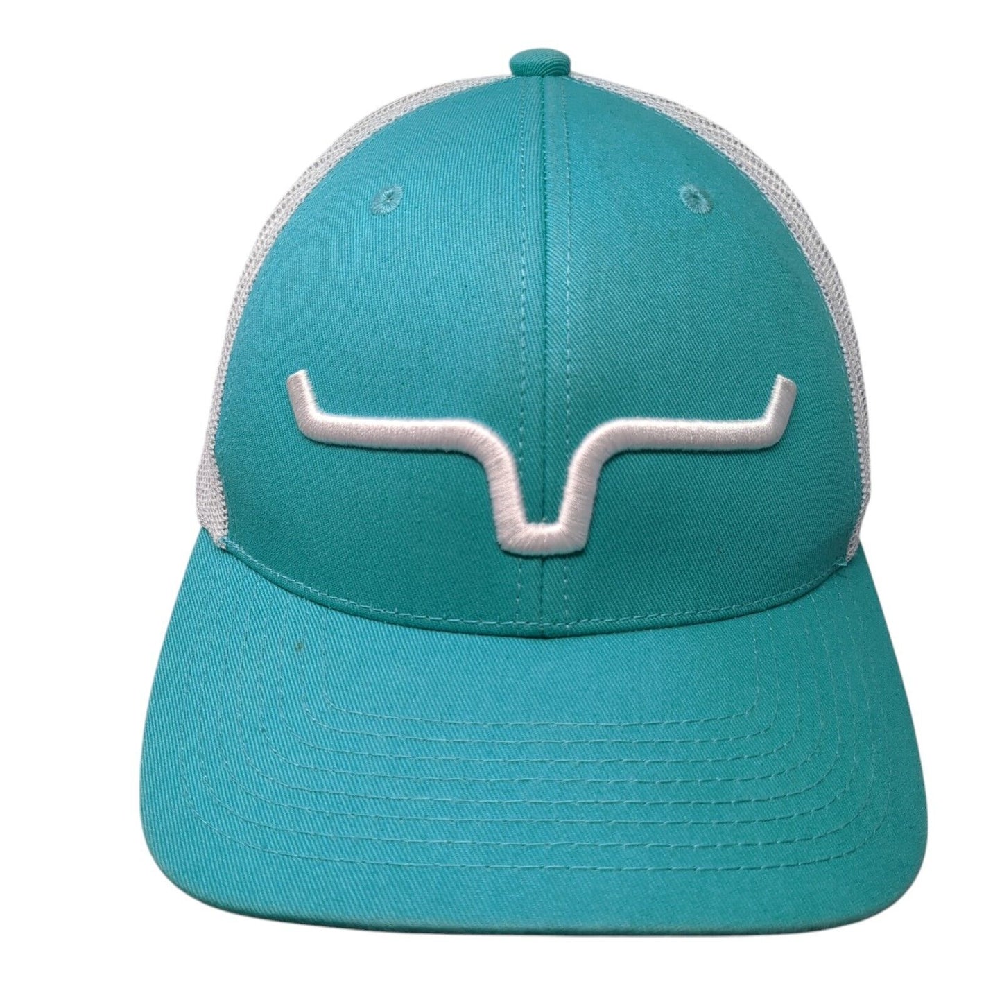 Kimes Ranch Trucker Hat Blue One Size Adjustable Embroidered Mesh Back 6 Panel