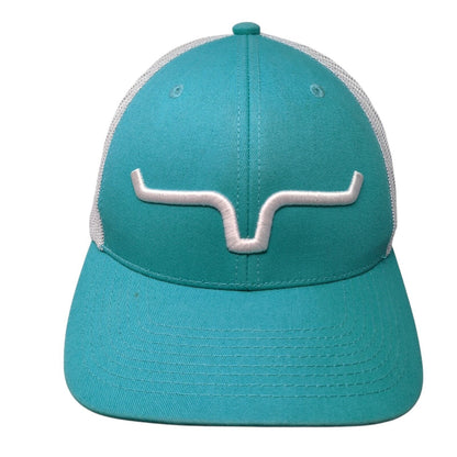 Kimes Ranch Trucker Hat Blue One Size Adjustable Embroidered Mesh Back 6 Panel