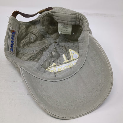 Adams Baseball Cap Beige One Size Alpha Gamma Delta Embroidered Strapback Hat