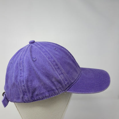 Eeyon Slideback Hat Purple One Size Adjustable Solid Blank 6 Panel