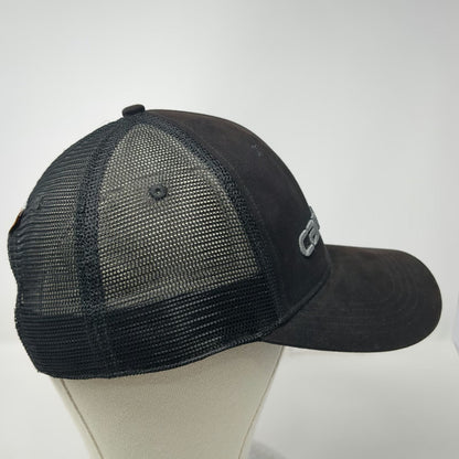 Carhartt Trucker Hat Black Gray One Size Snapback Mesh Embroidered Canvas Logo