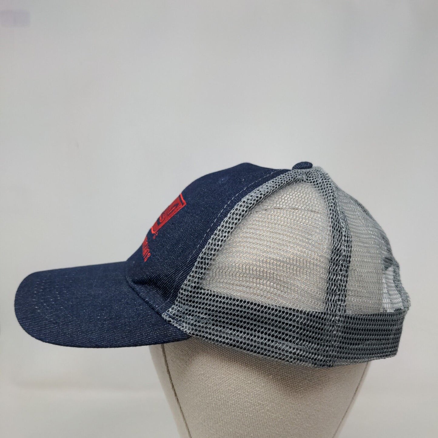 SuperS Premium Lubricants Snapback Trucker Hat Blue OS Adjustable Mesh Back
