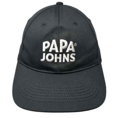 Preferred Papa Johns Baseball Cap Black One Size Strapback Hat Sustainable Logo
