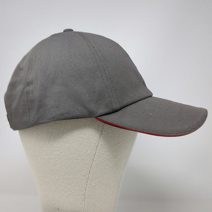 SeaWorld Baseball Cap Gray OSFM Shark Bitten Distressed Brim Shark Attack Hat