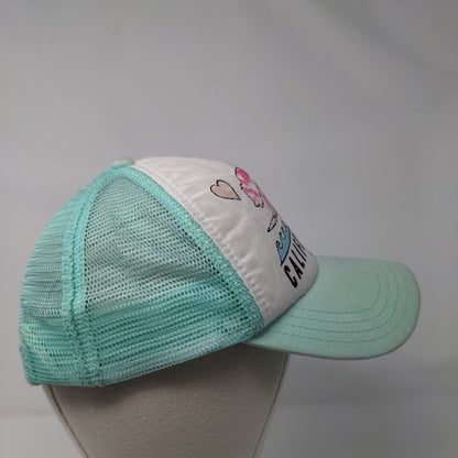 California Love Snapback Trucker Hat Greenish-Blue One Size Mesh Back Billabong
