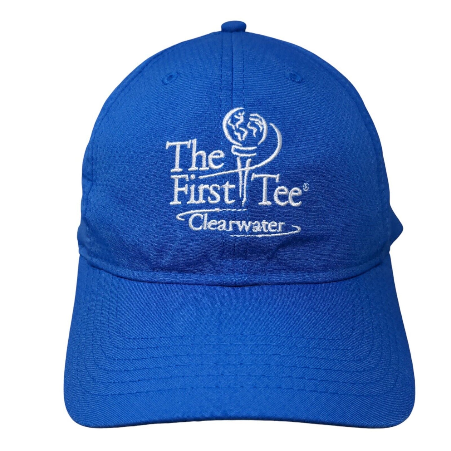 The First Tee Clearwater Slideback Hat Blue One Size Embroidered 6 Panel
