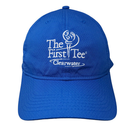 The First Tee Clearwater Slideback Hat Blue One Size Embroidered 6 Panel
