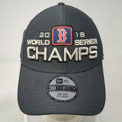 Boston Red Sox MLB New Era Baseball Cap Gray One Size 2018 World Series Champs