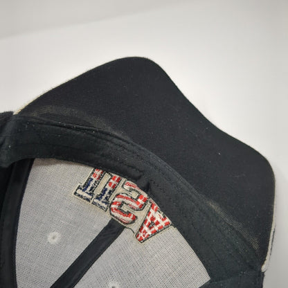 USA American Eagle Strapback Baseball Cap Black One Size Adjustable Patriotic