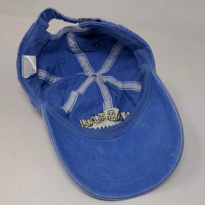 Nassau Bahamas Slideback Hat Blue OSFA Adjustable Embroidered 6 Panel