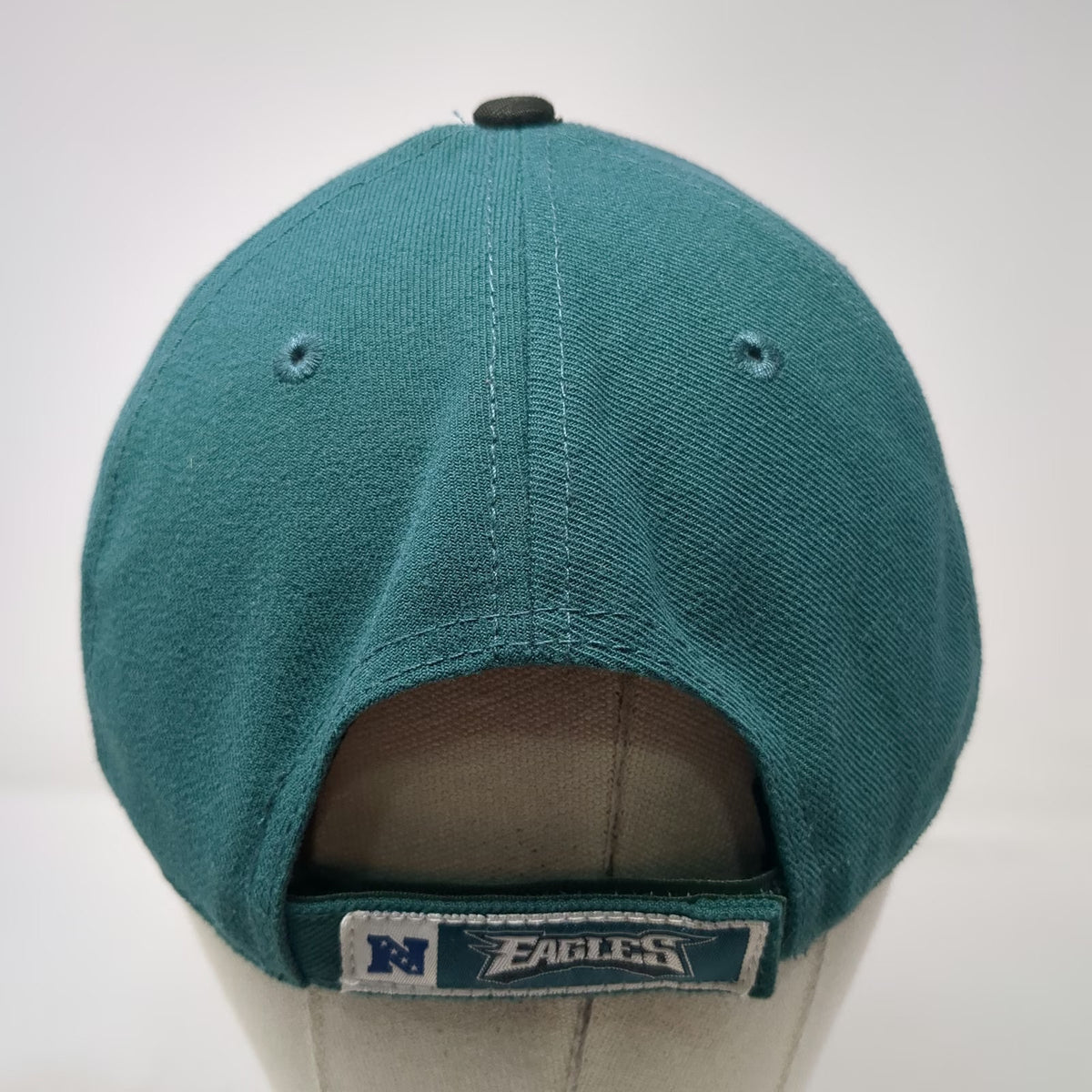 Philadelphia Eagles NFL New Era Cap Green Black One Size OSFM Strapback Hat Logo