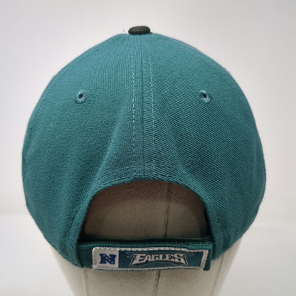 Philadelphia Eagles NFL New Era Cap Green Black One Size OSFM Strapback Hat Logo