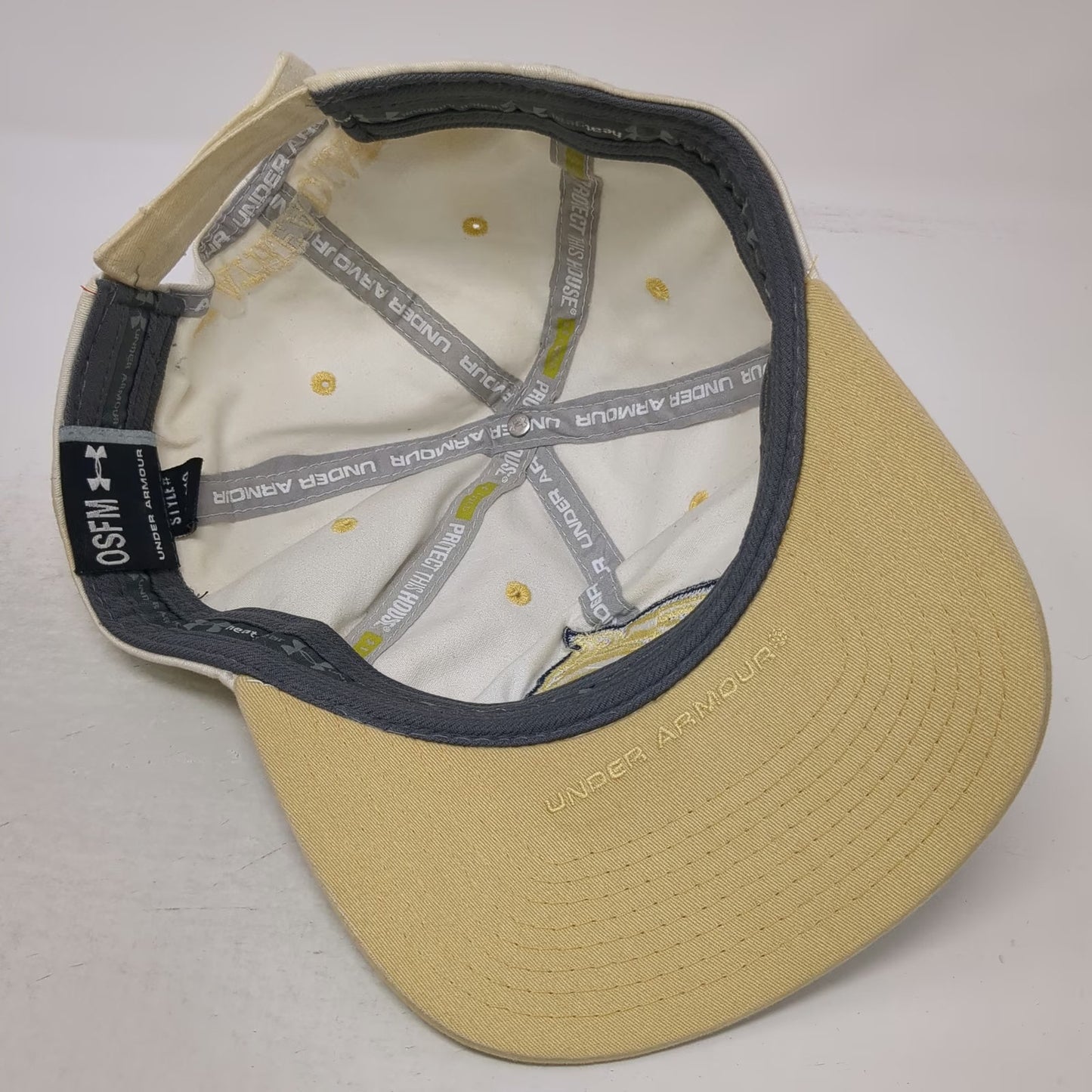 Under Armour Montana State Bobcats NCAA White Yellow Cap One Size Bobcat Club