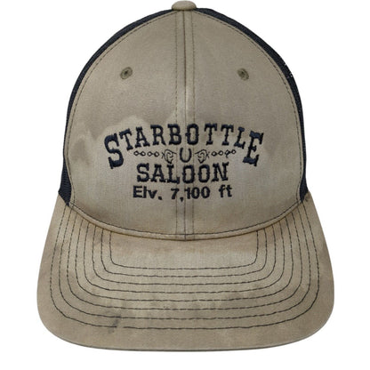 Starbottle Saloon Elv. 7,100 Ft Trucker Hat Tan One Size Mesh Back